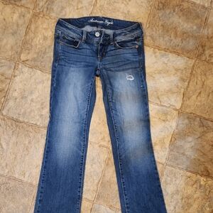 American Eagle Outfitters Women's Classic Blue Boot Cut Jeans